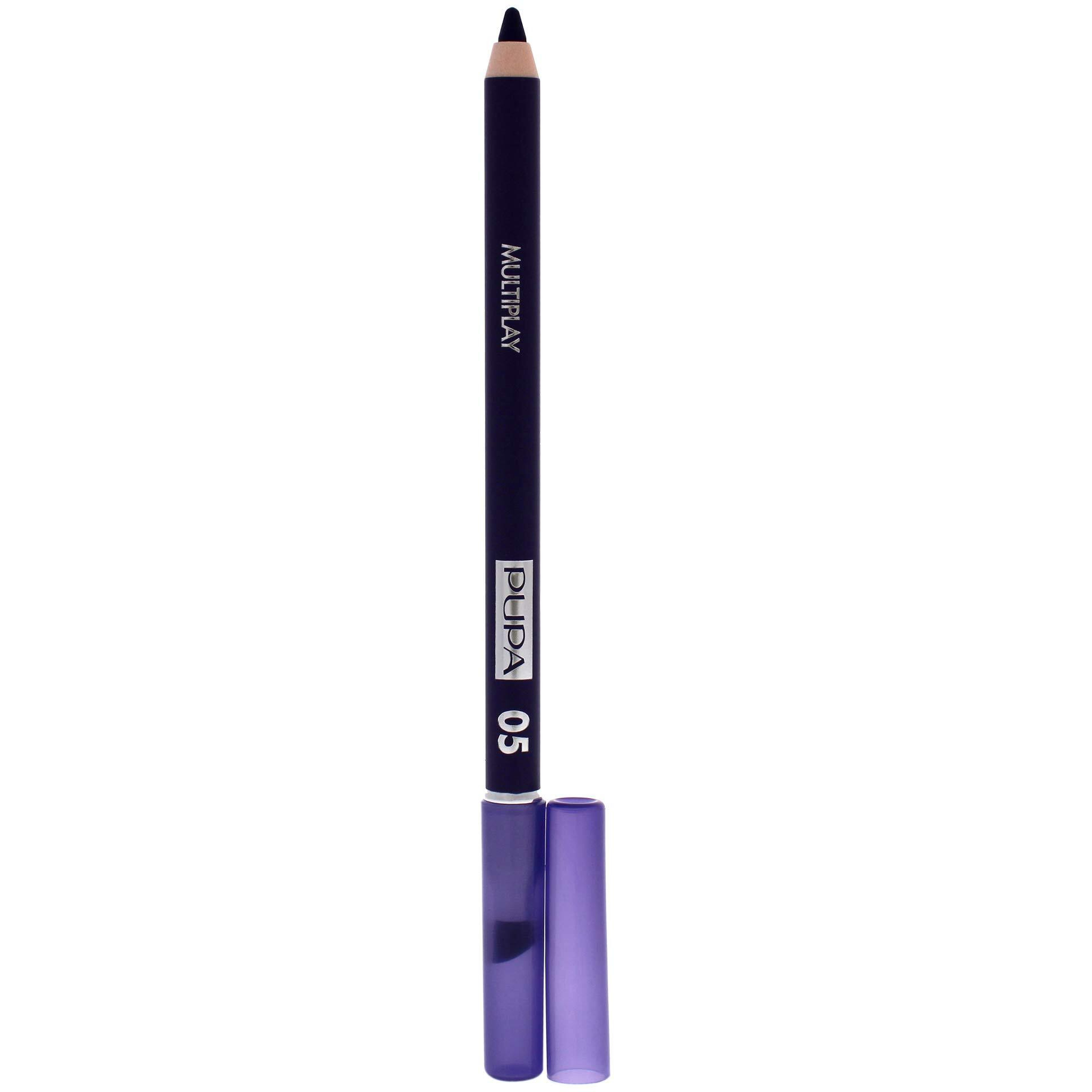 Pupa Milano Multiplay Eye Pencil - Use As Eyeliner Or Eyeshadow - Perfectly Lines The Eyes - For An Intense Look And Perfectly Blendable Pure Color - Soft And Smooth - 05 Full Violet - 0.04 Oz