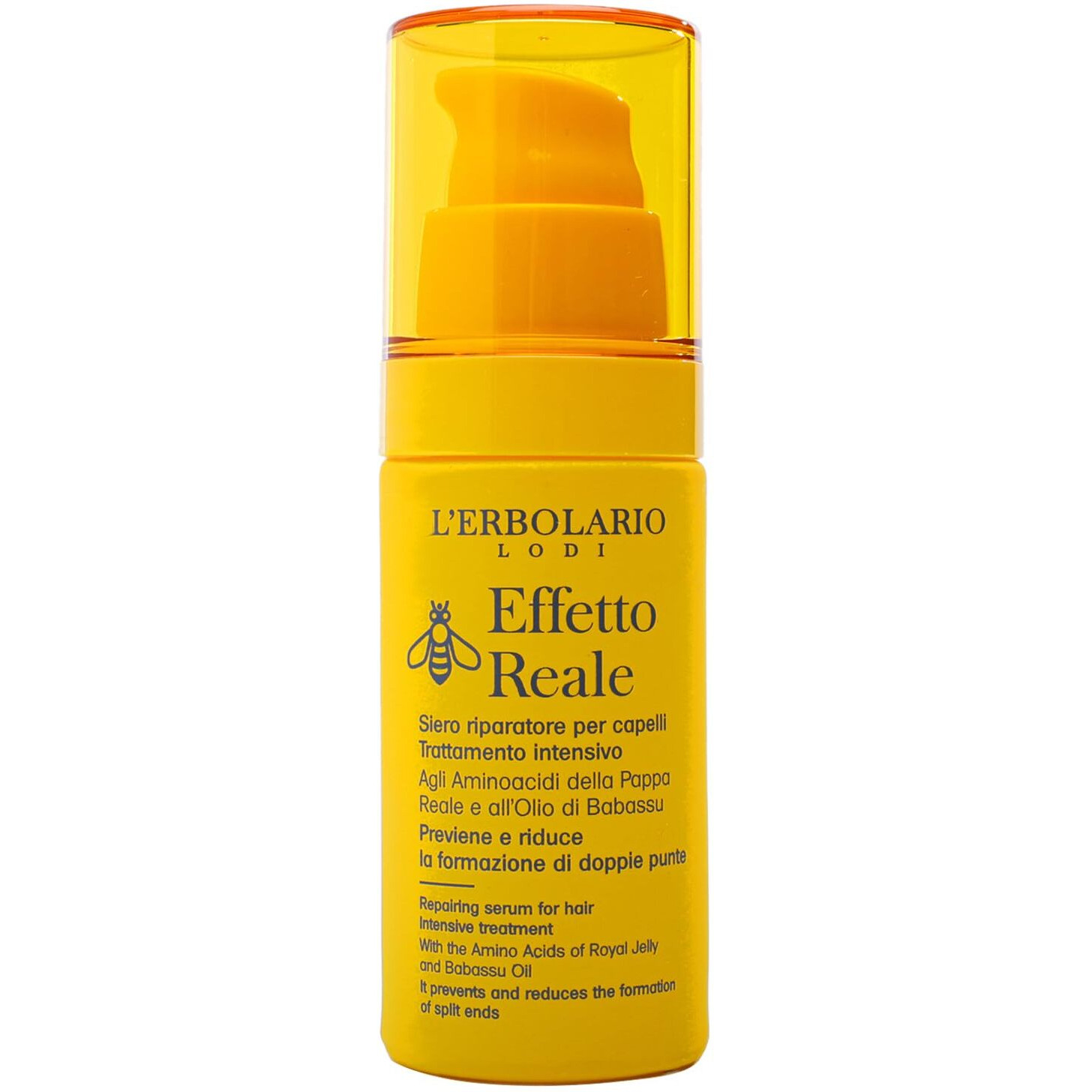 L'Erbolario Effetto Reale Repair Serum - Hair Serum for Thinning Hair - Reduces Split Ends and Provides Essential Nutrients to Strengthen Strands - Softens Tresses for Easy Comb - 1 oz