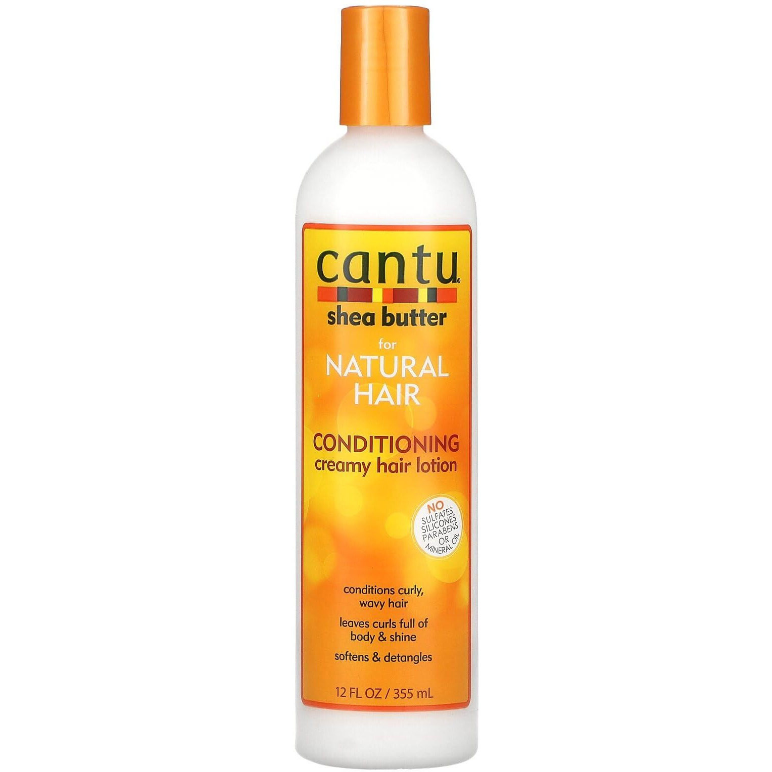 Cantu Natural Hair Condition Creamy Hair Lotion 12 Ounce (354ml) (3 Pack)