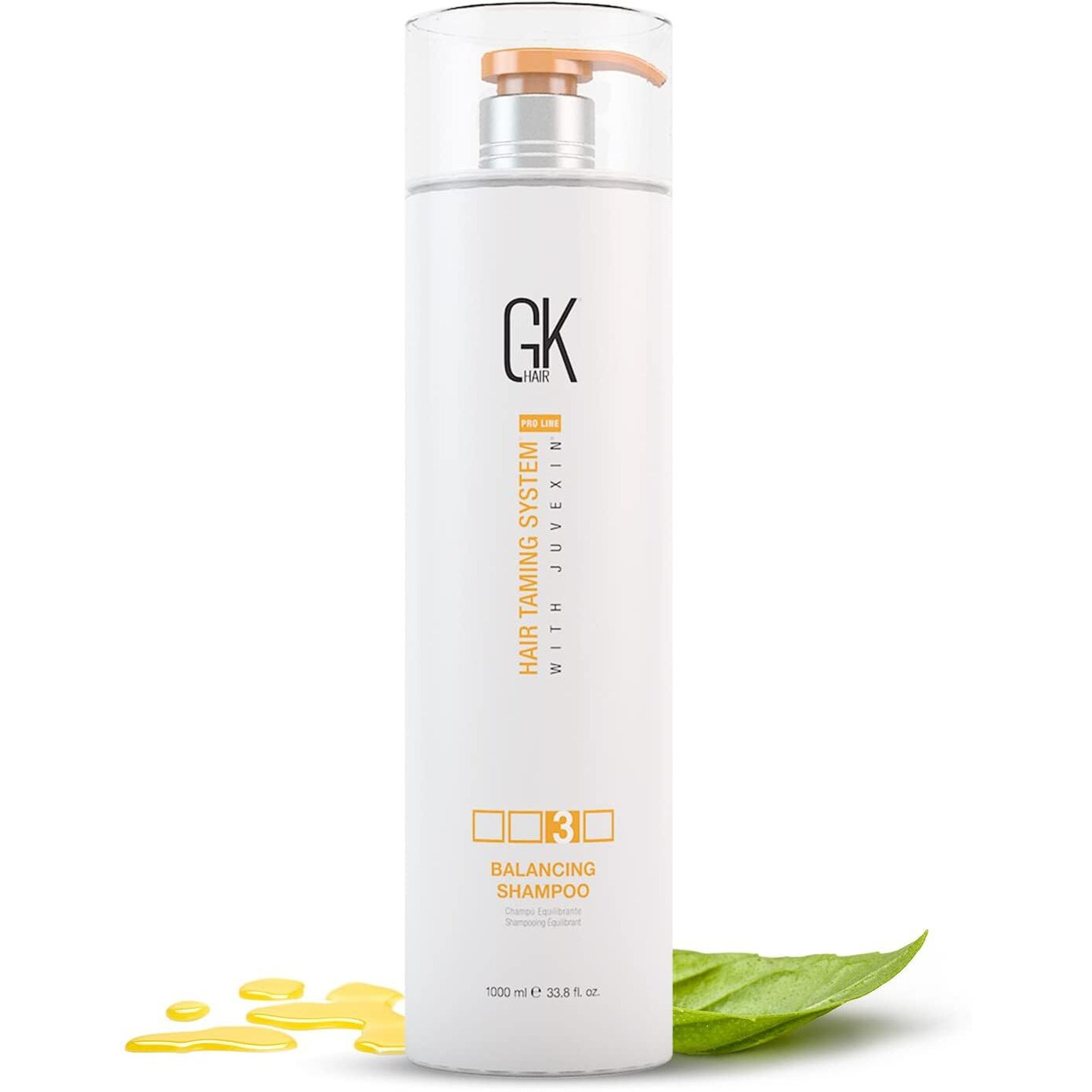 GK HAIR pH+ Pre-Treatment Clarifying Shampoo For Preps Hair Deep Cleansing Removes Impurities -With Aloe Vera Vitamins & Natural Oils All Hair Types Men and Women (Balancing Shampoo 33.8 Fl Oz)