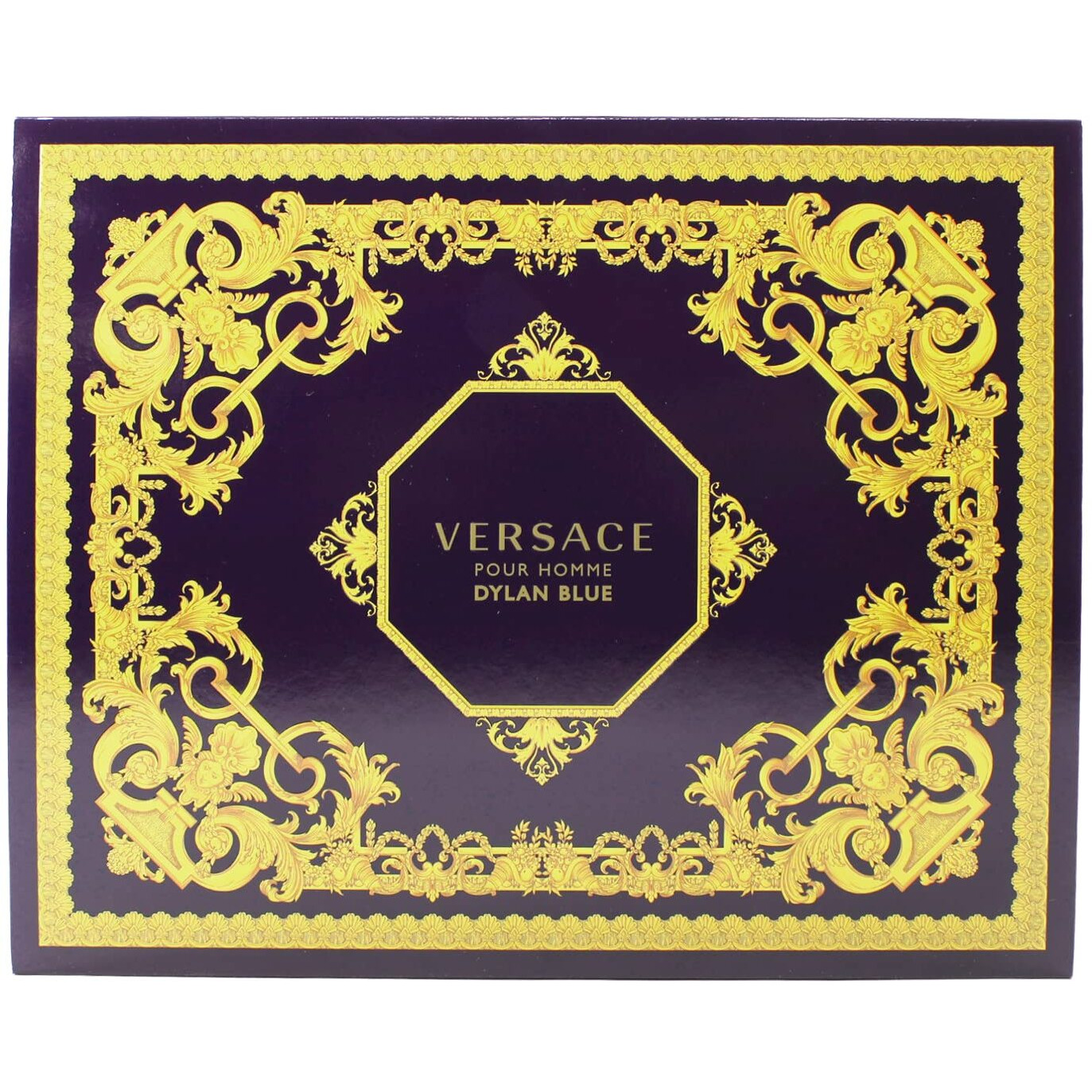 Versace Pour Homme Dylan Blue by Versace Gift Set - 1.7 oz Eau De Toilette Spray 1.7 oz After Shave Balm 1.7 oz Shower Gel Men