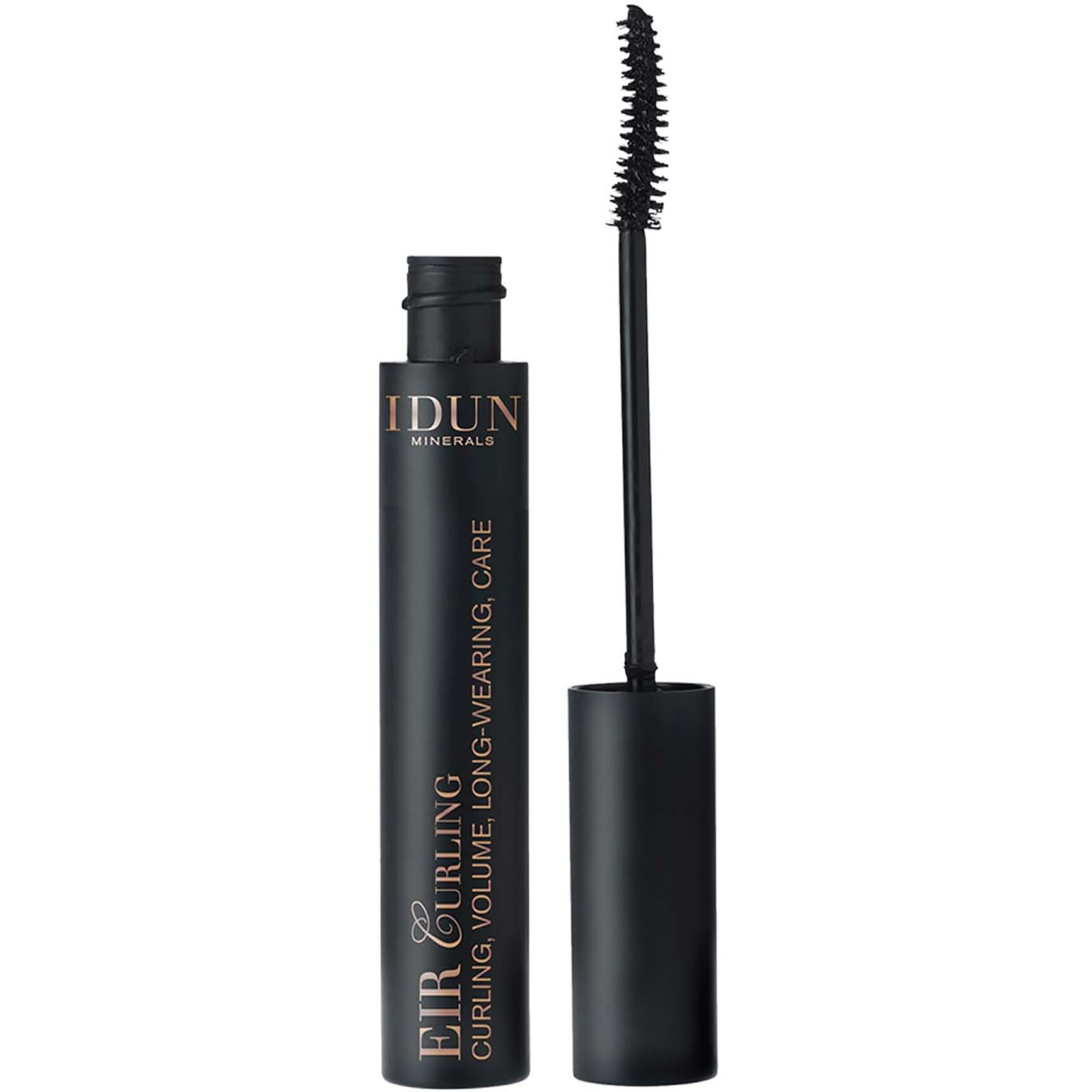 IDUN Minerals Mascara Eir Curling - Curl Boosting, Lengthening Lash Enhancer with Curved Wand Applicator - Creamy, Volumizing Mineral Formula - Cruelty Free, Nourishing Vegan Ingredients - 0.40 oz