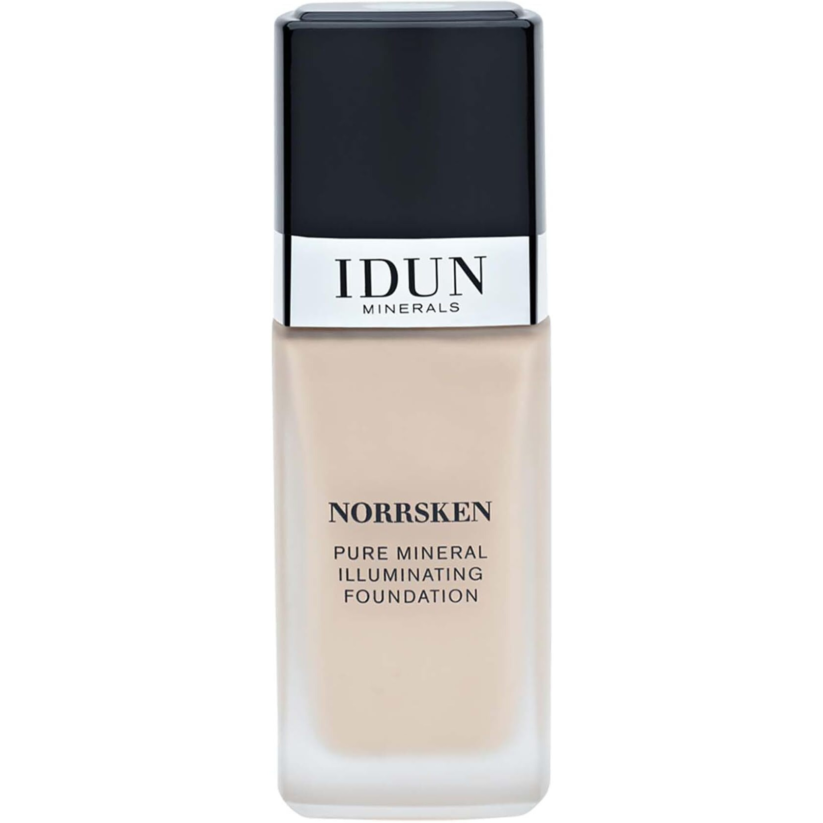 IDUN Minerals Liquid Norrsken Foundation - Silky Smooth Coverage - Luminous, Dewy Finish for Dry and Dull Skin - Water Resistant and Vegan Makeup - 201 Jorunn - Neutral Extra Light - 1.01 oz