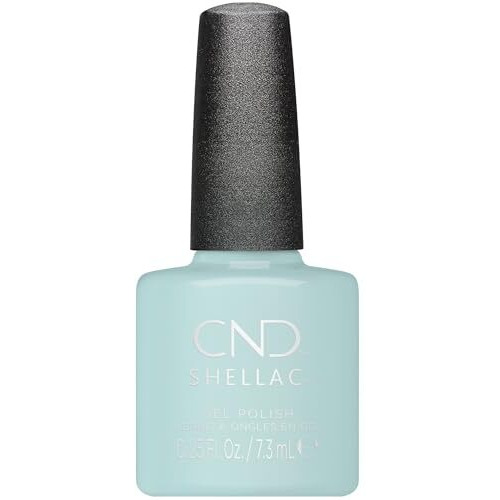 CND Shellac Gel Nail Polish, Long-lasting NailPaint Color with Curve-hugging Brush, Blue Polish, 0.25 fl oz