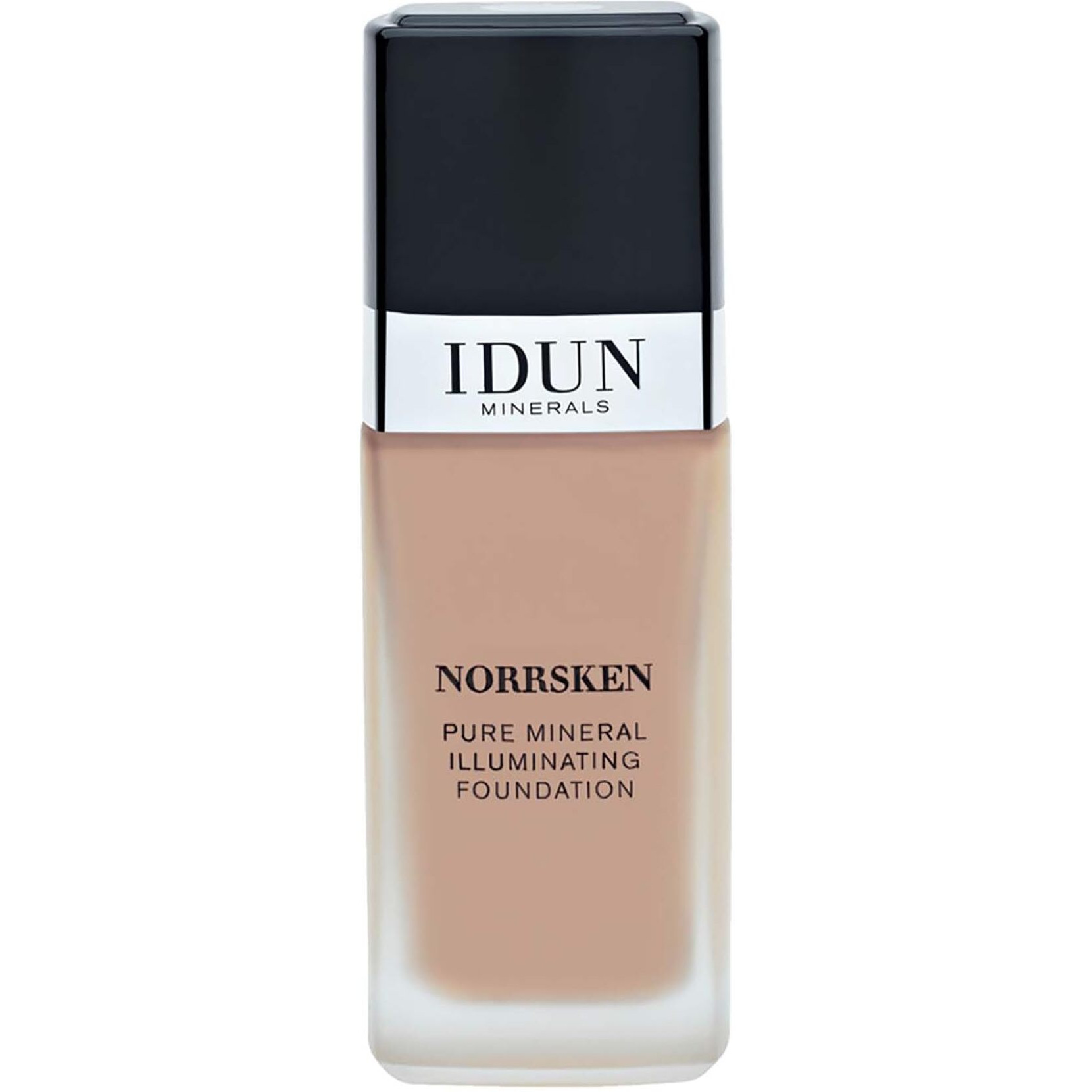 IDUN Minerals Liquid Norrsken Foundation - Silky Smooth Coverage - Luminous, Dewy Finish for Dry and Dull Skin - Water Resistant and Vegan Makeup - 219 Sigrid - Warm Olive Beige - 1.01 oz