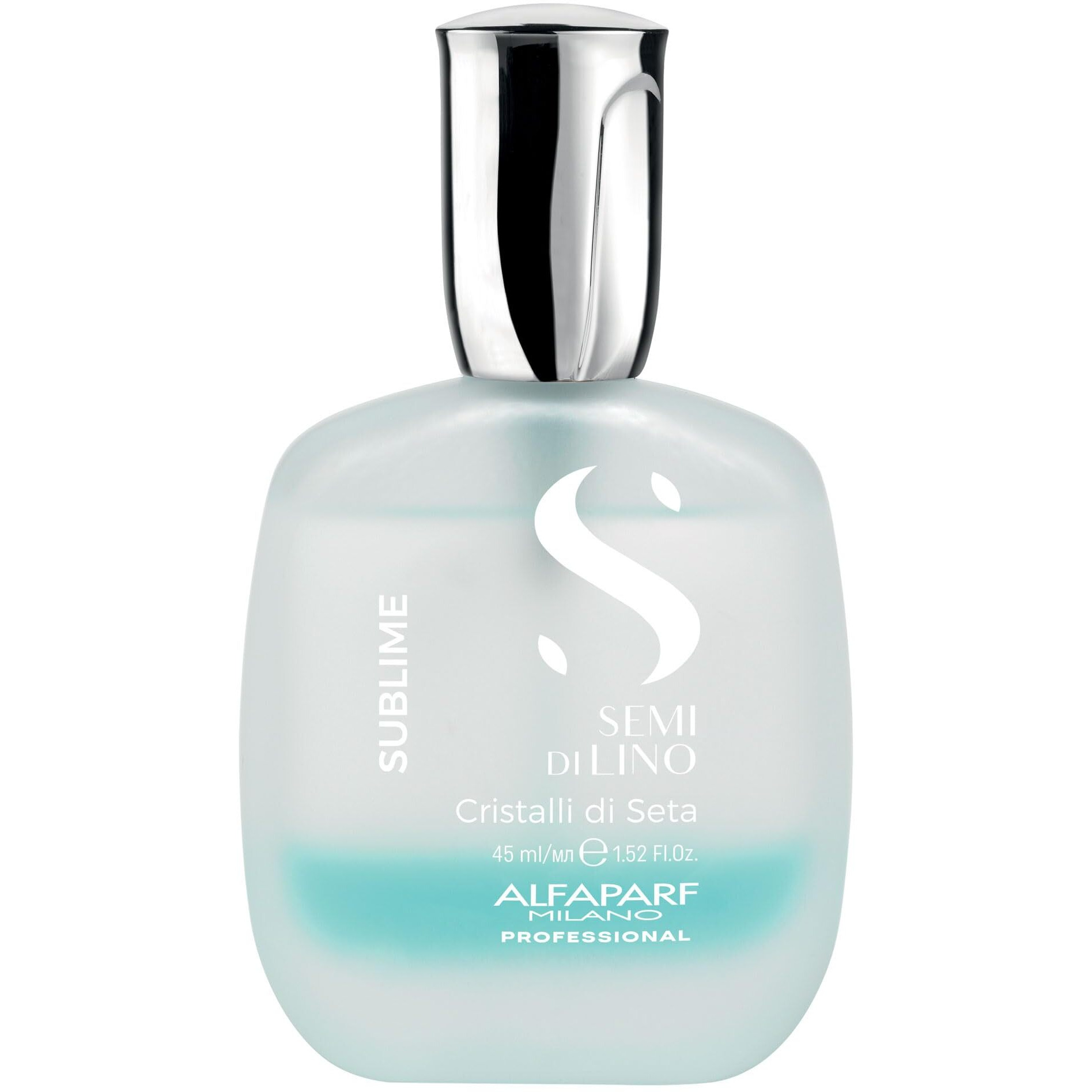 Alfaparf Milano Semi Di Lino Sublime Cristalli Di Seta - Finishing + Smoothing Serum for Fine Hair - Nourishing Hair Oil to Protect & Add Shine - Professional Hair Care (1.52 oz / 45 ml)