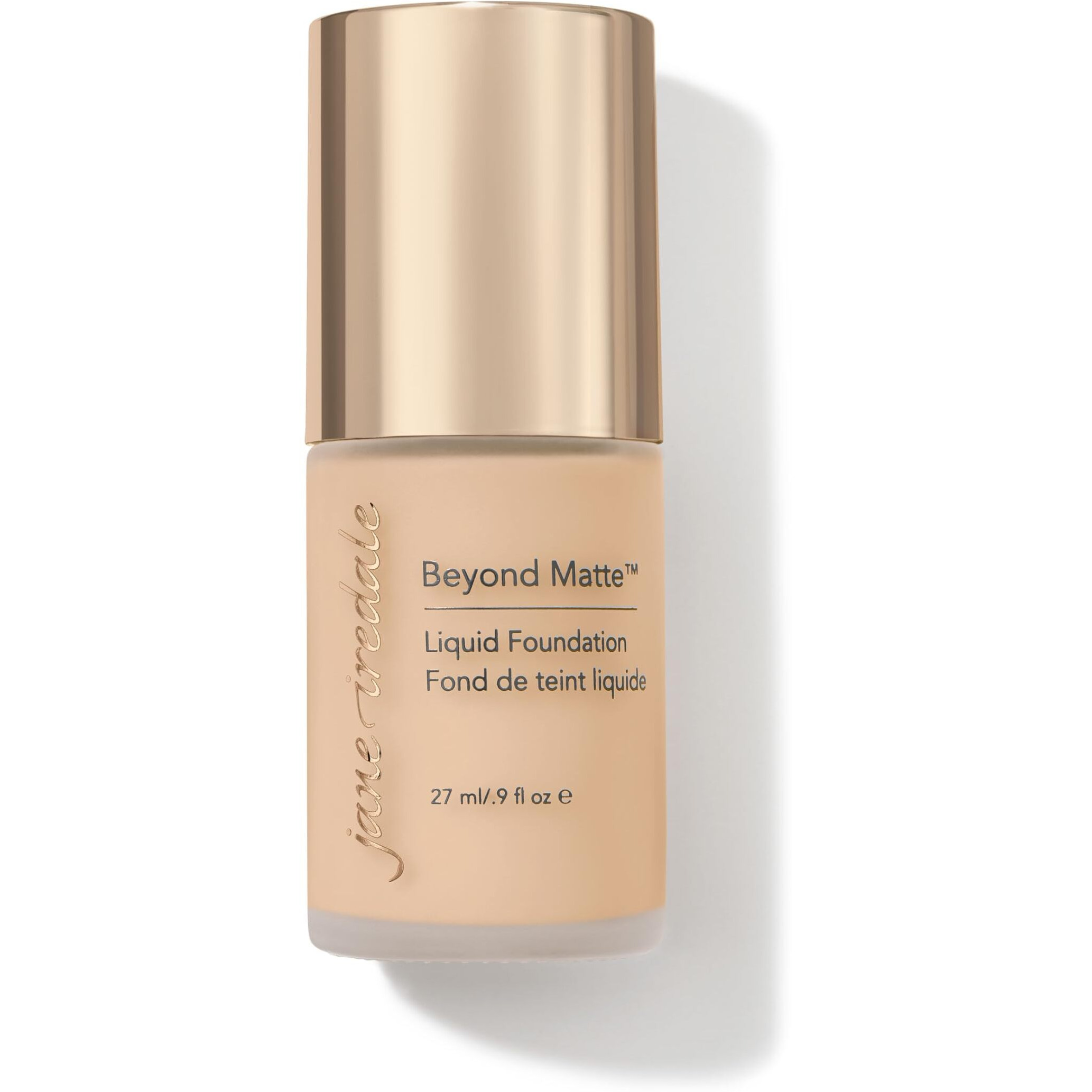 Jane Iredale Beyond Matte 3-in-1 Liquid Foundation, Long-wear, Buildable Coverage, Vegan, Clean, Cruelty Free, Semi Matte Finish, M3