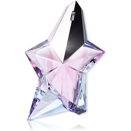 Mugler Angel - Eau de Toilette - Women's Perfume - Floral & Woody - With Peony, Praline, and Wood Accord - Long Lasting Fragrance - 3.3 Fl Oz