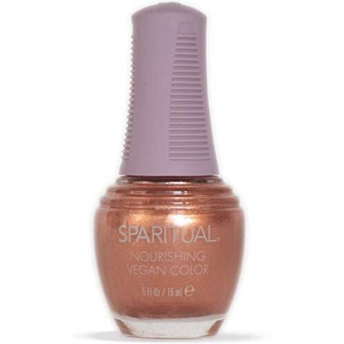 SpaRitual Nourishing Vegan Nail Color | Vibrant Energy 0.5 fl oz | One-Step Nail Polish Formula