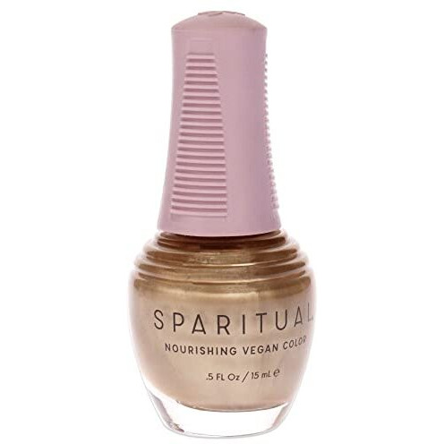 SpaRitual Nourishing Vegan Nail Color | Soundbath 0.5 fl oz | One-Step Nail Polish Formula