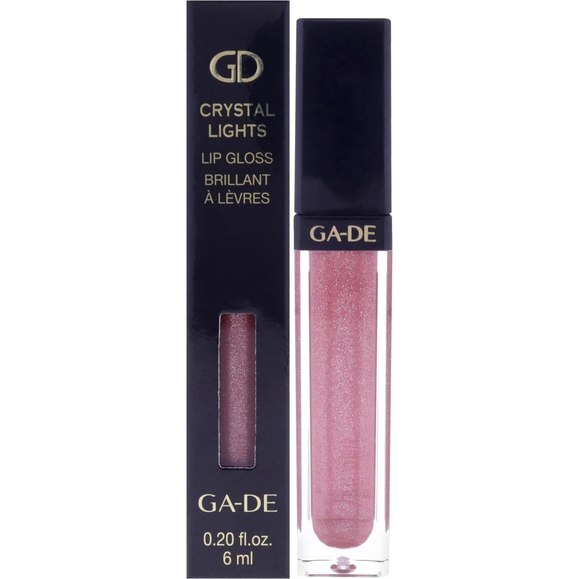 GA-DE Crystal Lights Lip Gloss, 512 - Enriched with Light-Reflecting Crystal Pearls - Smooth Silky, Rich Color - Moisturizes and Adds Shine - 0.2 oz