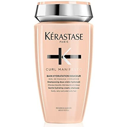 KERASTASE Curl Manifesto Hydratation Douceur Shampoo | Removes Build Up & Hydrates Curls | Softens & Reduces Frizz | For All Wavy, Curly, Very Curly & Coily Hair | 8.5 Fl Oz