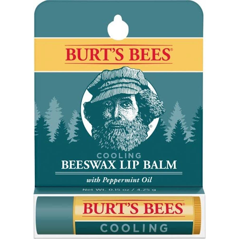 Burts Bees Mens Cooling Lip Balm Blister Lip Balm Men 0.15 oz