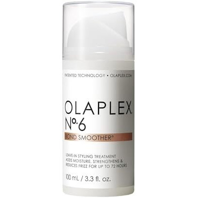 Olaplex No. 6 Bond Smoother, Leave-In Styling Hair Cream Treatment, Smooths, Conditions, & Strengthens, Frizz Control for Up to 72 Hours, For All Hair Types, 100ml