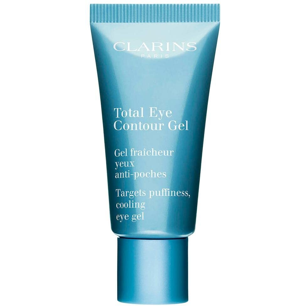 Clarins Total Eye Contour Gel | Cooling Eye Gel | Visibly Reduces Dark Circles and Puffiness | Refreshes, Hydrates and Soothes | Blend Of Natural Ingredients | All Skin Types | 0.6 Ounces