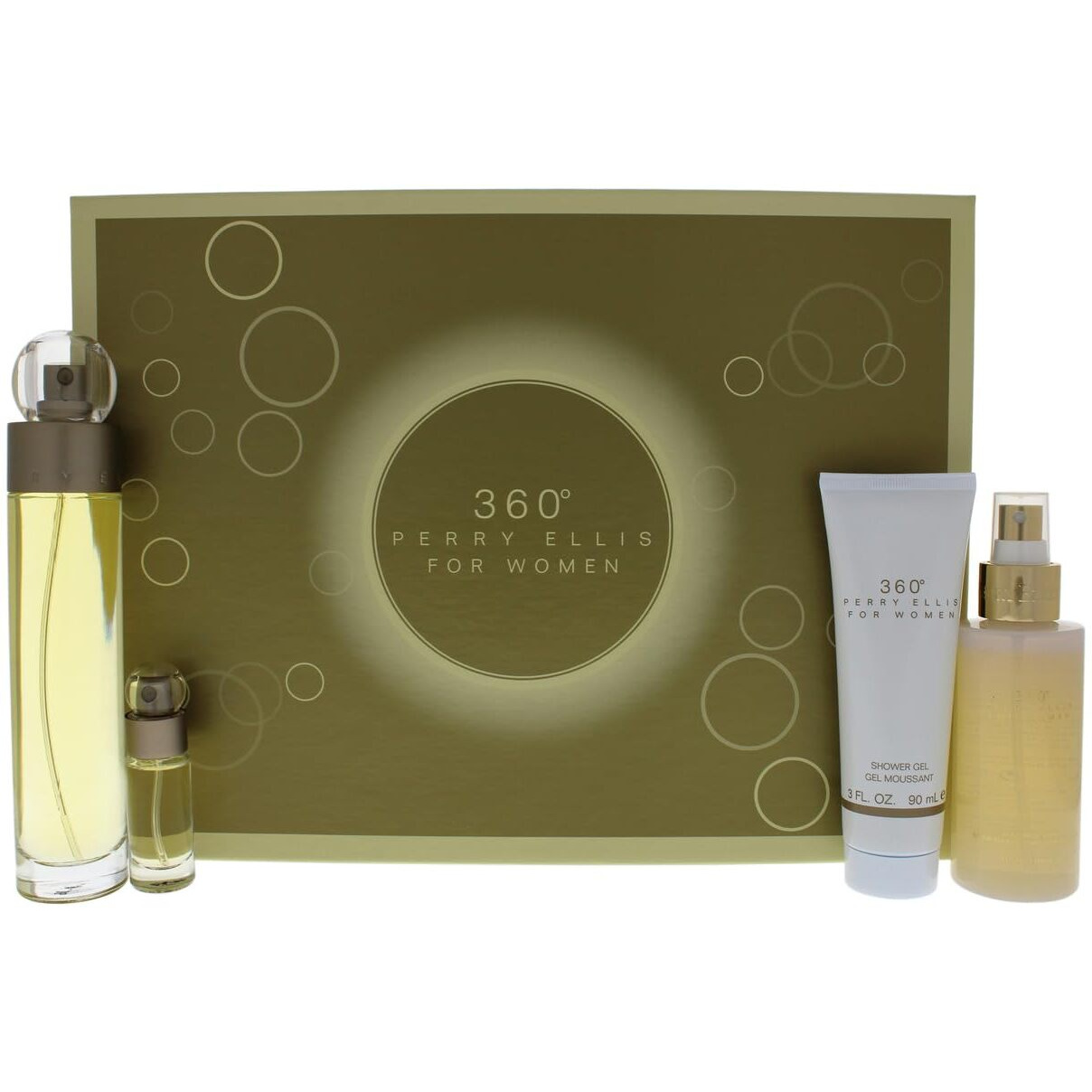 Perry Ellis 360 4 PIECE GIFT SET - 3.4 OZ EAU DE TOILETTE SPRAY