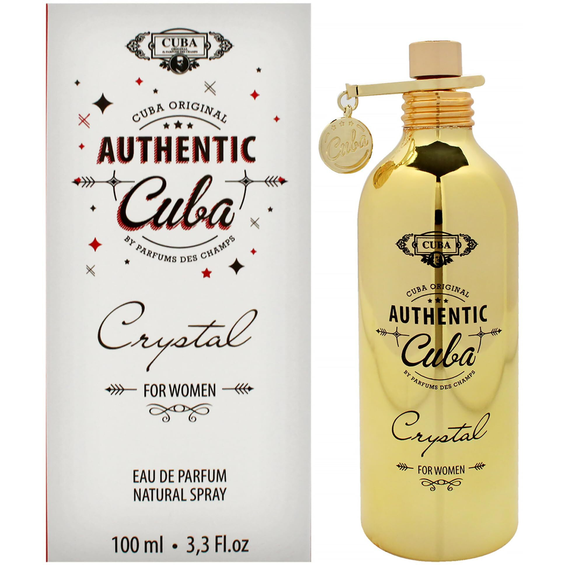 Cuba Authentic Crystal for Women - 3.3 oz EDP Spray