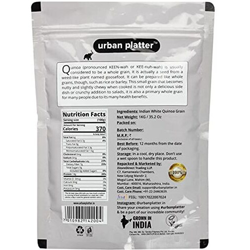 Urban Platter Whole White Indian Quinoa Grain, 1Kg