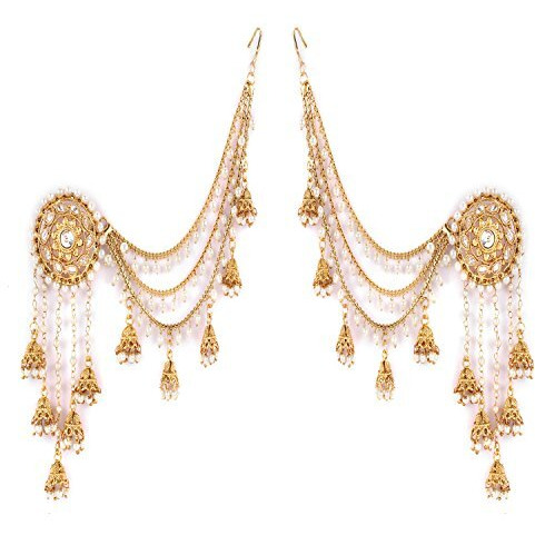 Shining Diva Fashion Latest Stylish Fancy Gold Plated Traditional Earring for Women (9611er)