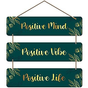 Artvibes Designer Wooden Hanging for Home Decor | Office | Living Room |Bedroom | Gifts | Positive Quotes Decorative Items | House Decoration | Artworks Wall Hangings (WH_5310N)