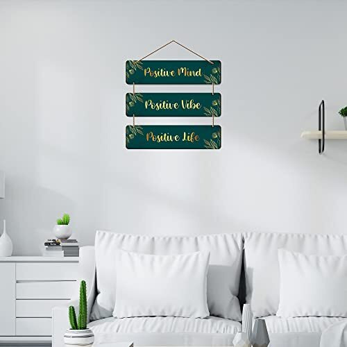 Artvibes Designer Wooden Hanging for Home Decor | Office | Living Room |Bedroom | Gifts | Positive Quotes Decorative Items | House Decoration | Artworks Wall Hangings (WH_5310N)