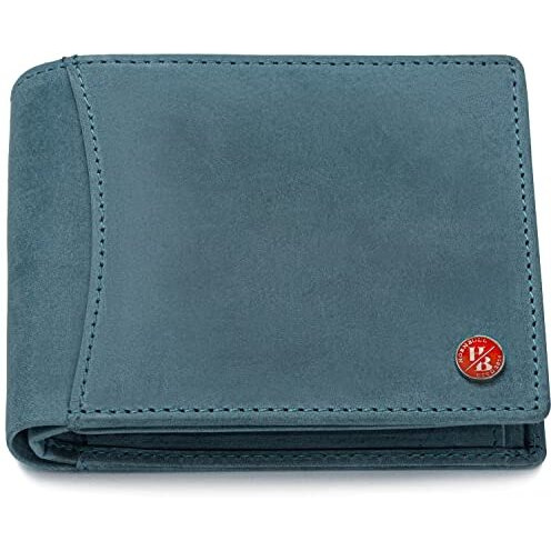 HORNBULL Vegas Aqua Blue RFID Blocking Leather Wallet for Men | Wallets Men Leather | Mens Wallet