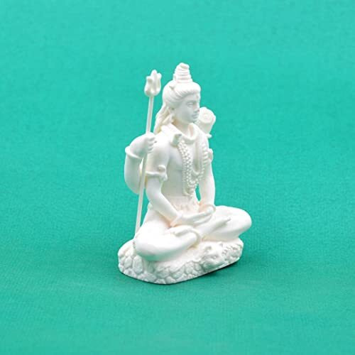 CraftVatika Shiv Shiva Murti Statue Idols Sculpture for Car Dashboard Pooja Temple Room Home Decoration & Festival Occasions Gifts (3 Inches Height, Resin) (SHRS114)