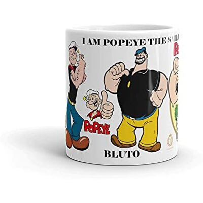 TAJNAN Cartoon Mugs Best Gift for Kids Brother Sister Son Daughter Boys Girls Hd Printed Microwave Safe White Ceramic Coffee Mug (350 ml)