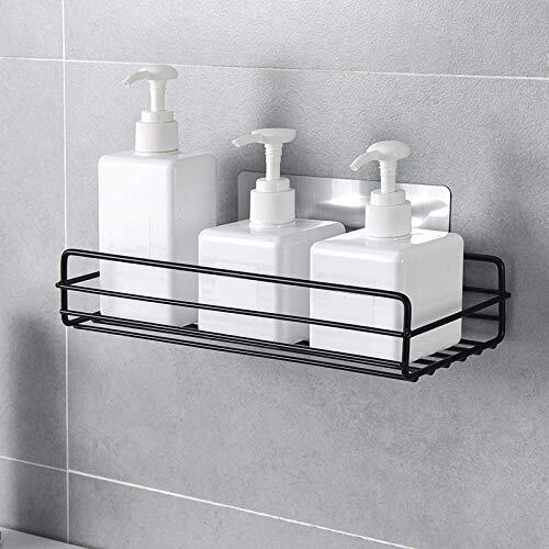 ZIZLY Punch-Free Multipurpose Kitchen Bathroom Wall Holder Metal Shelf Storage with Strong Magic Sticker