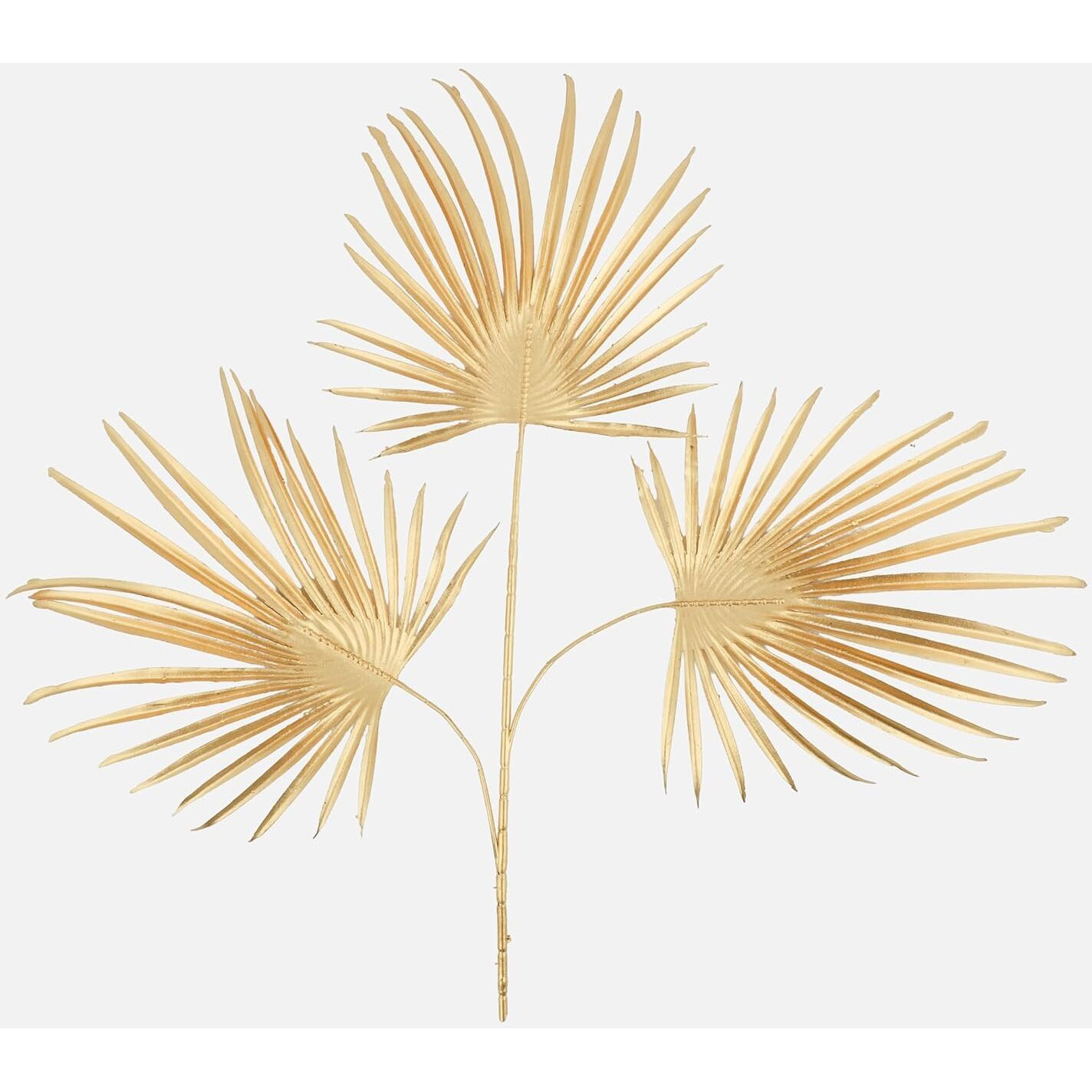 HOLLIO Artificial Flowers Artificial Flowers for Home Decor Golden Leaf Fake Flowers Sticks Bunch Decorative Items for Home Decoration, Living Room Decoration Plants (Without Vase Pot)