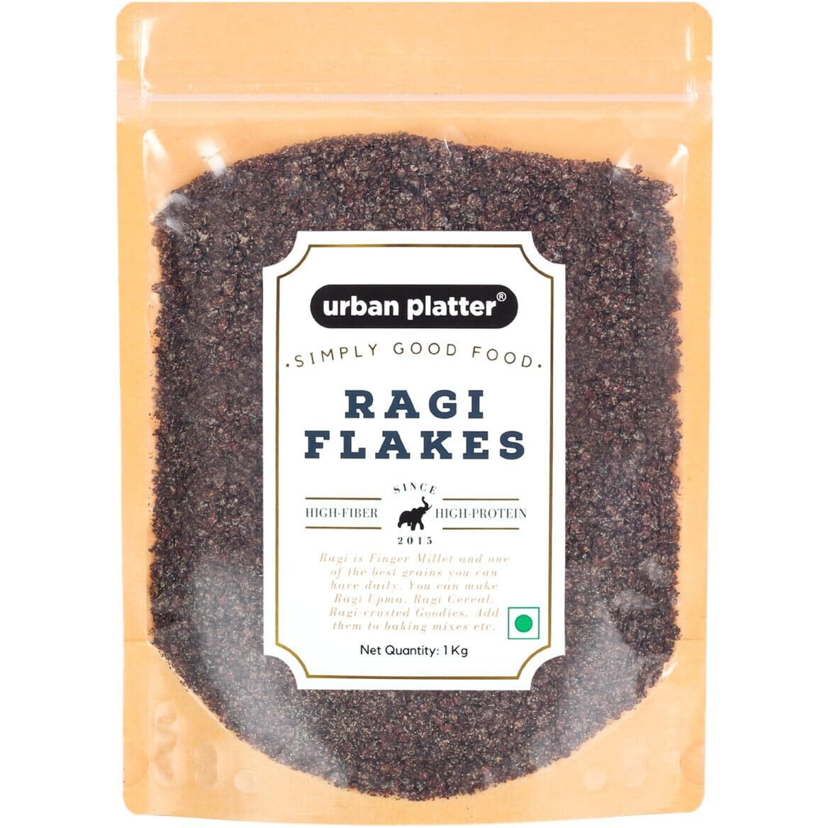 Urban Platter Finger Millet Flakes (Ragi Poha, Nachani), 1kg