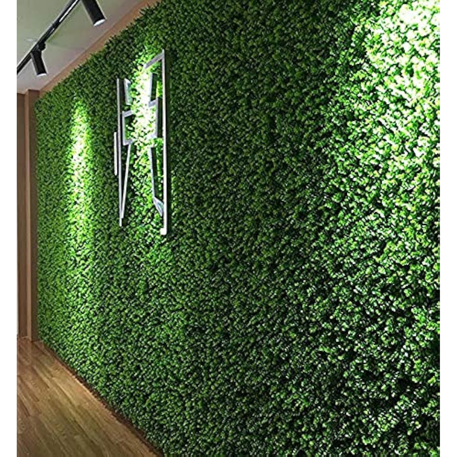 Beautifulwalls Artificial Wall Grass for Home Decoration (10 Pcs) I Grass Mat for Wall I Vertical Garden Artificial Wall Plants (Dark Green, 60cm X 40cm X 3cm, Pack of 10)