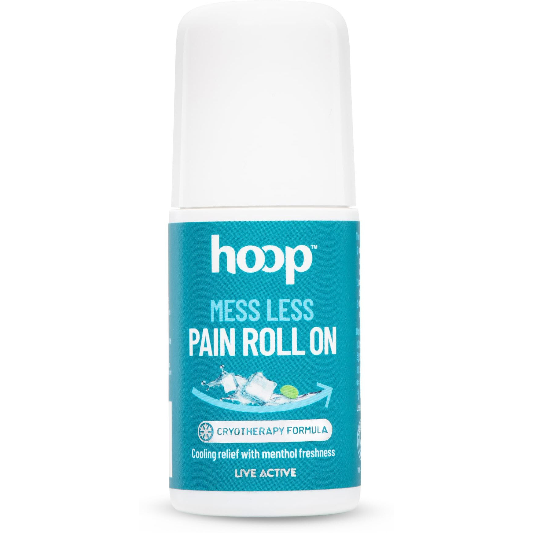 hoop Mess Less Pain Relief Roll On | Cryotherapy Cooling for Instant Relief from Back Pain, Leg Pain, Neck Pain, Knee Pain, Sciata Pain, Muscle Pain, Body Pain | 50 ml