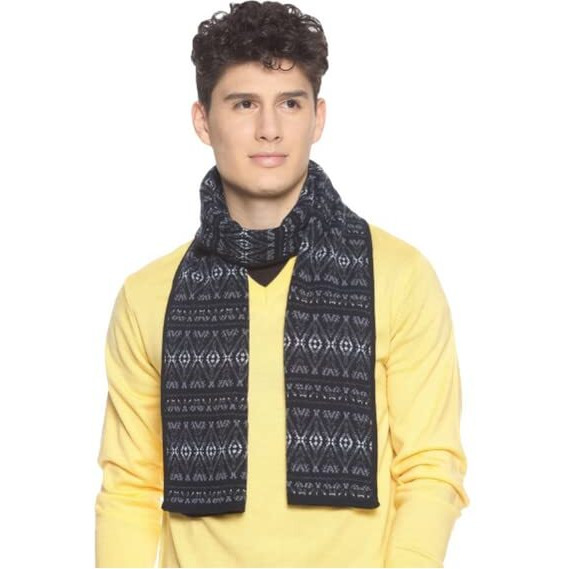 513 Men Acrylic Woolen Ethnic Design Casual Warm Winter Wear Muffler Scarf Stole