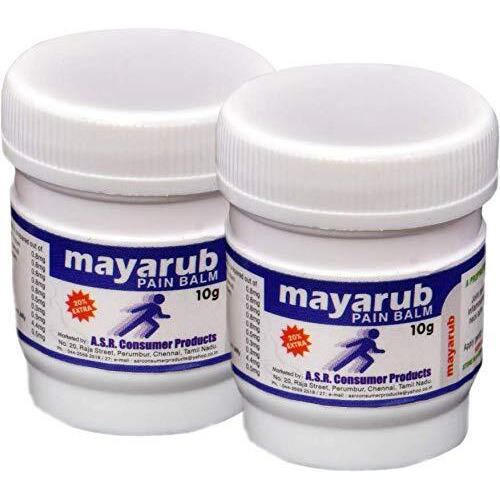 MAYARUB Kerala Traditional Thylam Pain Balm (10g) - Pack of 4