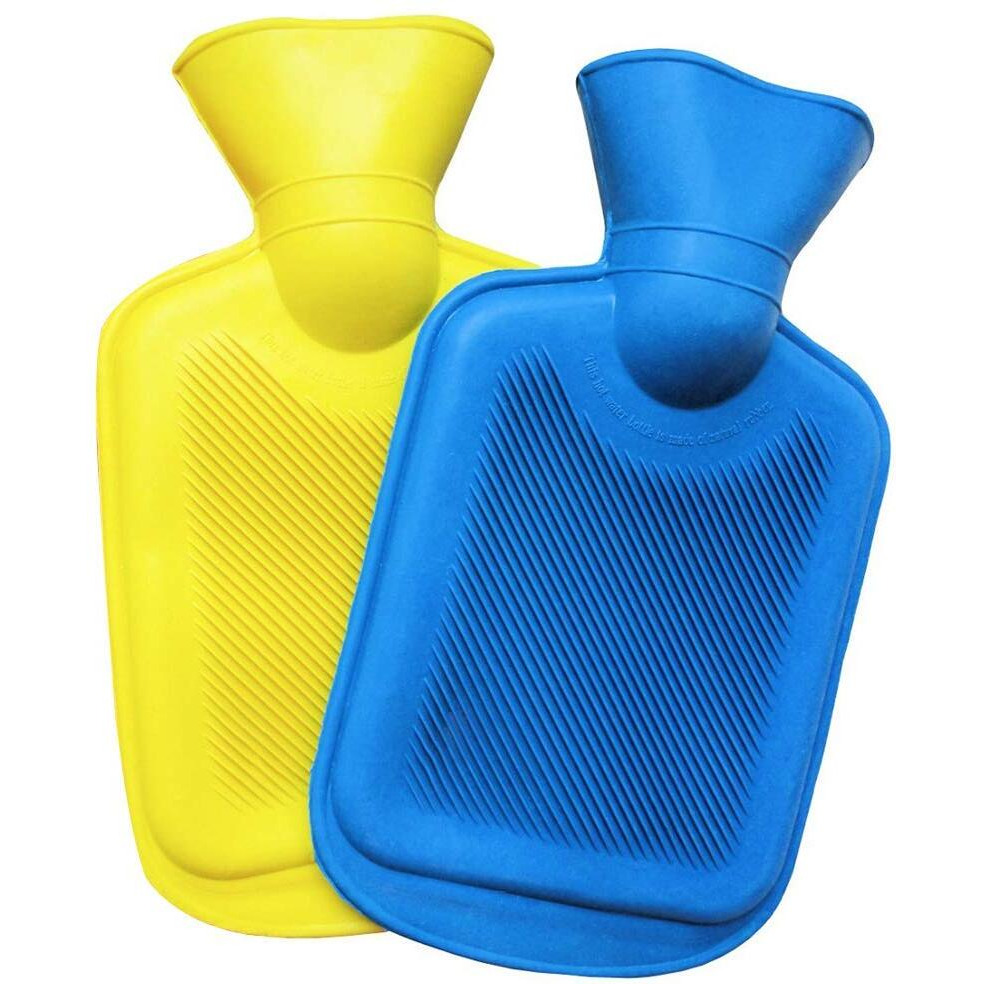 VHOI HOT WATER BOTTLE BAG Durable THICK Rubber WARM Relaxing Heat Cold Therapy Water Warm Bags FOR PAIN RELIEF (pack of 2) (Small Size) (350 ML)