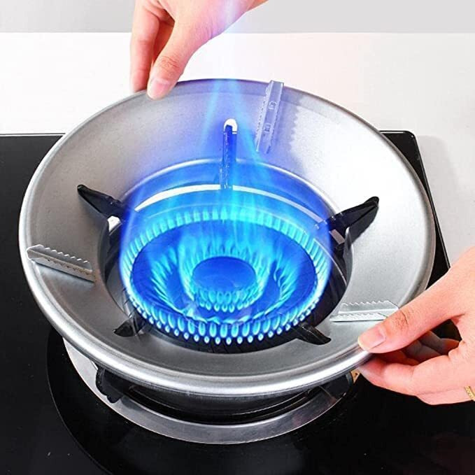 XENWEN fire & windproof gas saver burner stand, gas saver jali ring, gas energy saver stand, gas saver protecter flame, suitable for all gas stove