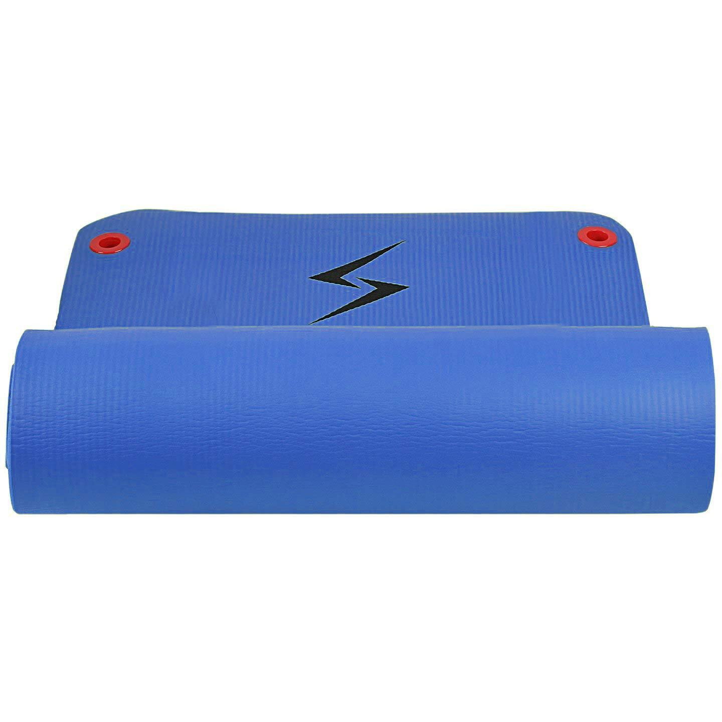 Spinway Gym Mat, Blue, Exercise Mat with Carrying Strap 10 mm