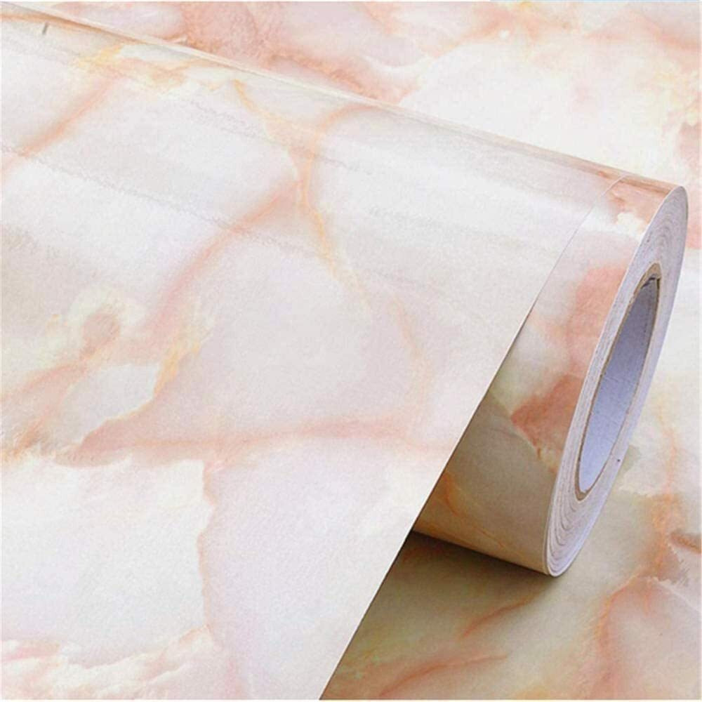 KASHIVAL Marble Wallpaper for Orange Marble Wallpaper forSelf Adhesive Wallpaper PVC Bathroom Wall Stickers Contact Paper Marble Wallpaper Marble Wallpaper Oil Proof Wallpaper for Kitchen Wall Cabinet for Kitchen Kitchen Sheet Kitchen Sticker Kitchen Wall Kitchen Wall Stickers Oil Proof Heat Resistant Marble Foil Kitchen Stickers Oil-Proof Waterproof (Z Marble A19 60*200 Cm))