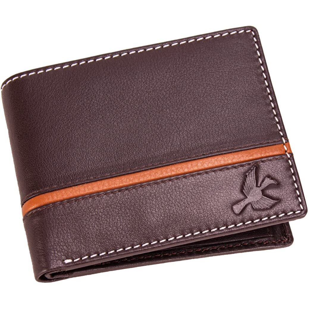 HORNBULL Denial Leather Wallet for Men | Wallets Men with RFID Blocking | Mens Wallet (Brown)