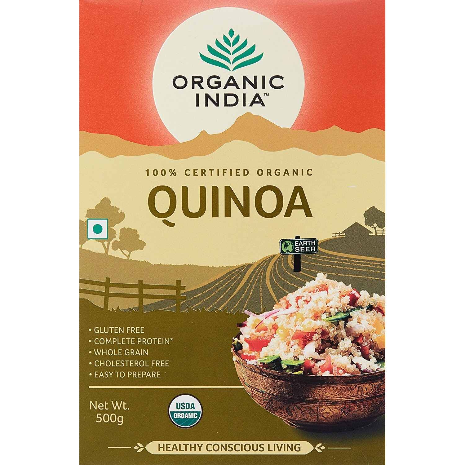 Organic India Quinoa Nutritious Food (500 g) - Pack of 2