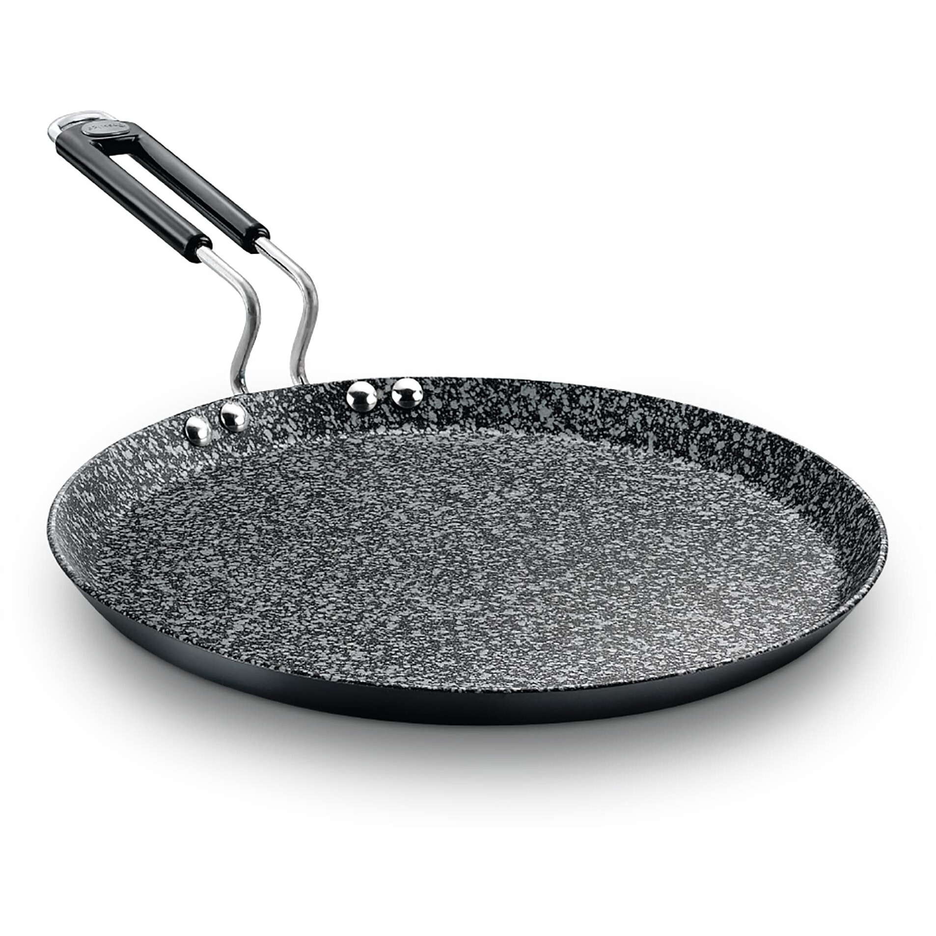 Prestige Durastone Hard Anodised 6 Layer Non-Stick Omni Tawa, 27 cm (Black)