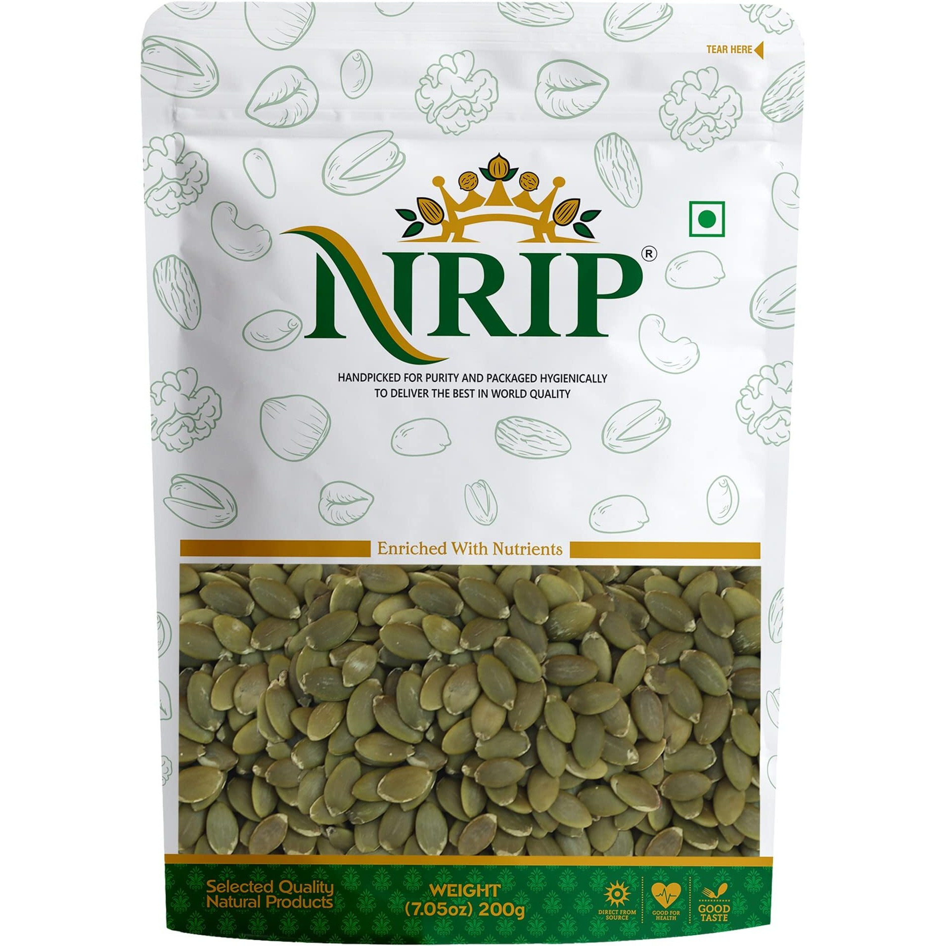 NRIP Pumpkin Seeds Raw 200 Gm