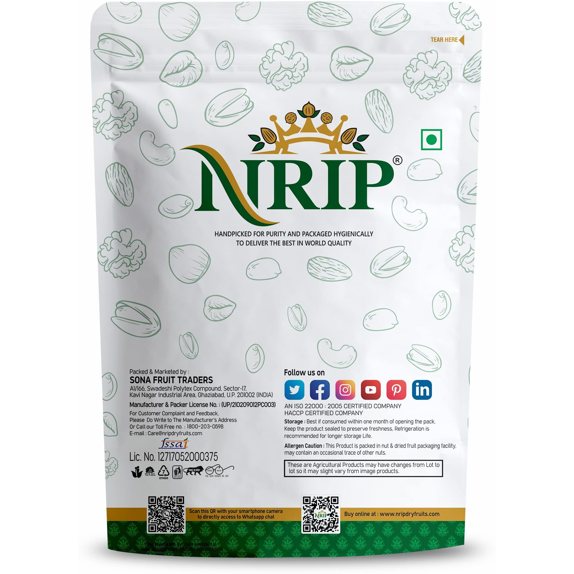 NRIP Pumpkin Seeds Raw 200 Gm