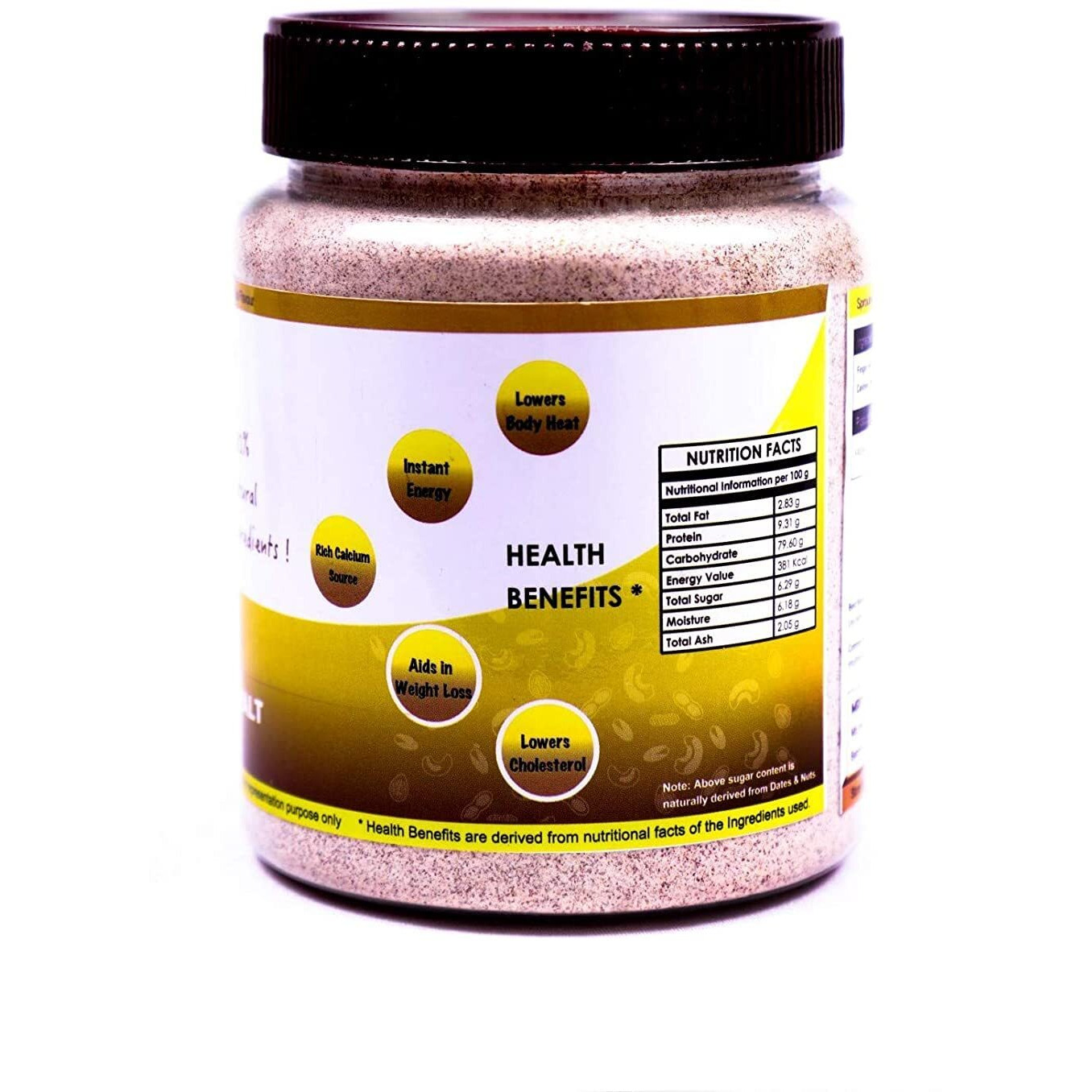 HEALTHY PANDA Organic Sprouted Ragi Dry Fruit Malt/Sprouted Ragi Health Mi x, Ragi Drink, Sprouted Millet Mix- 250 Gram