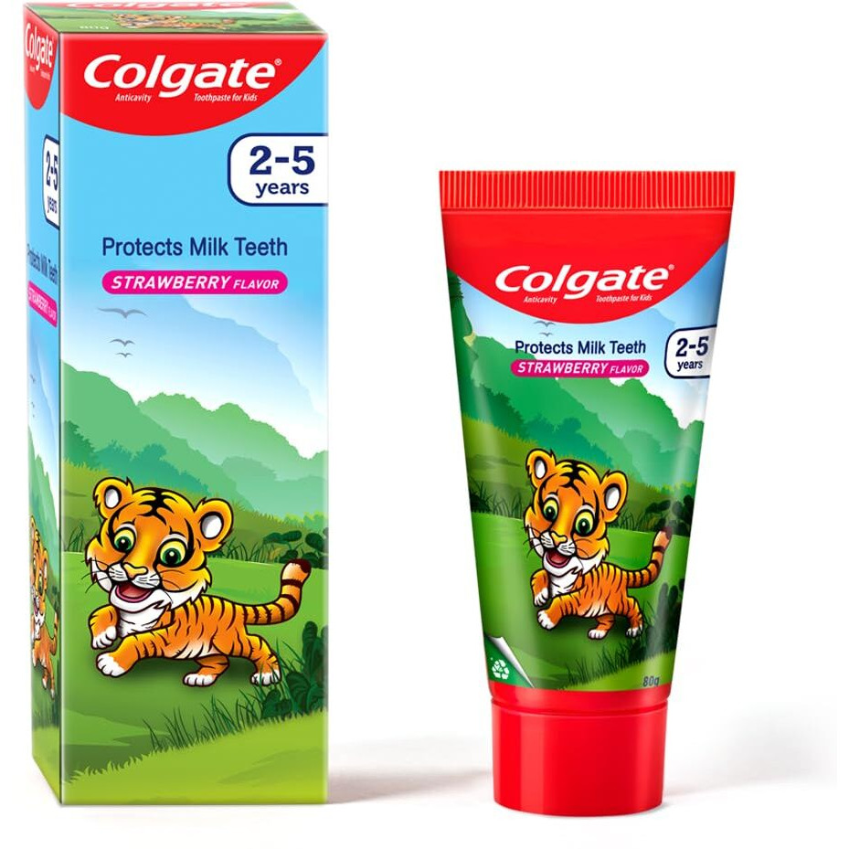 Colgate Kids Anticavity Toothpaste for 2-5 Years - 80gm (Strawberry Flavour)