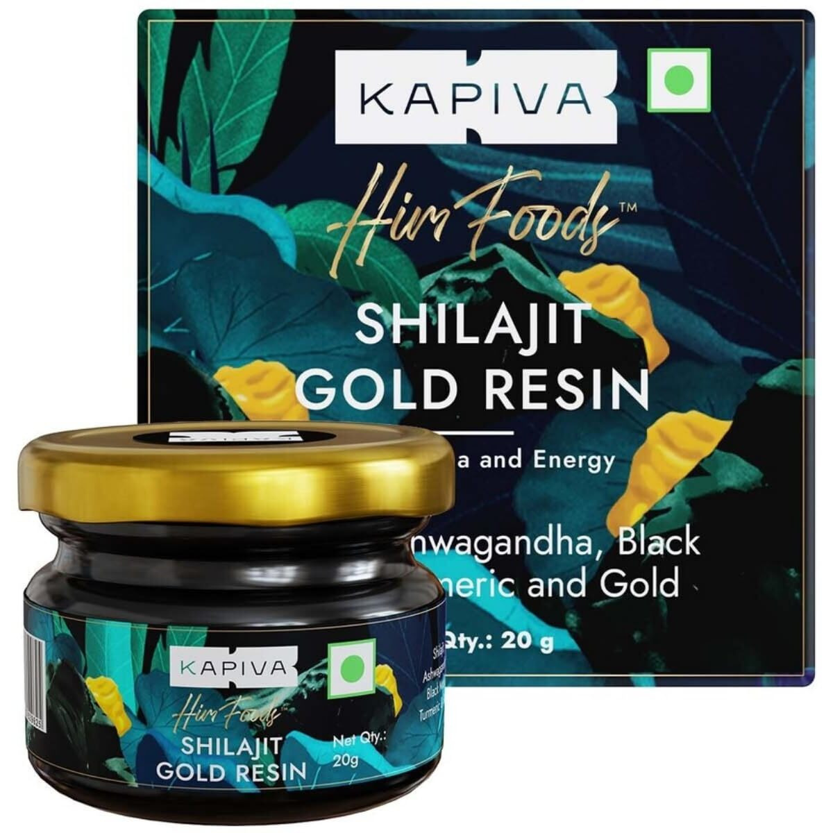 Kapiva Shilajit Gold Resin - 20g | Helps in boosting Stamina | Contains 24 Carat Gold | 100% Ayurvedic