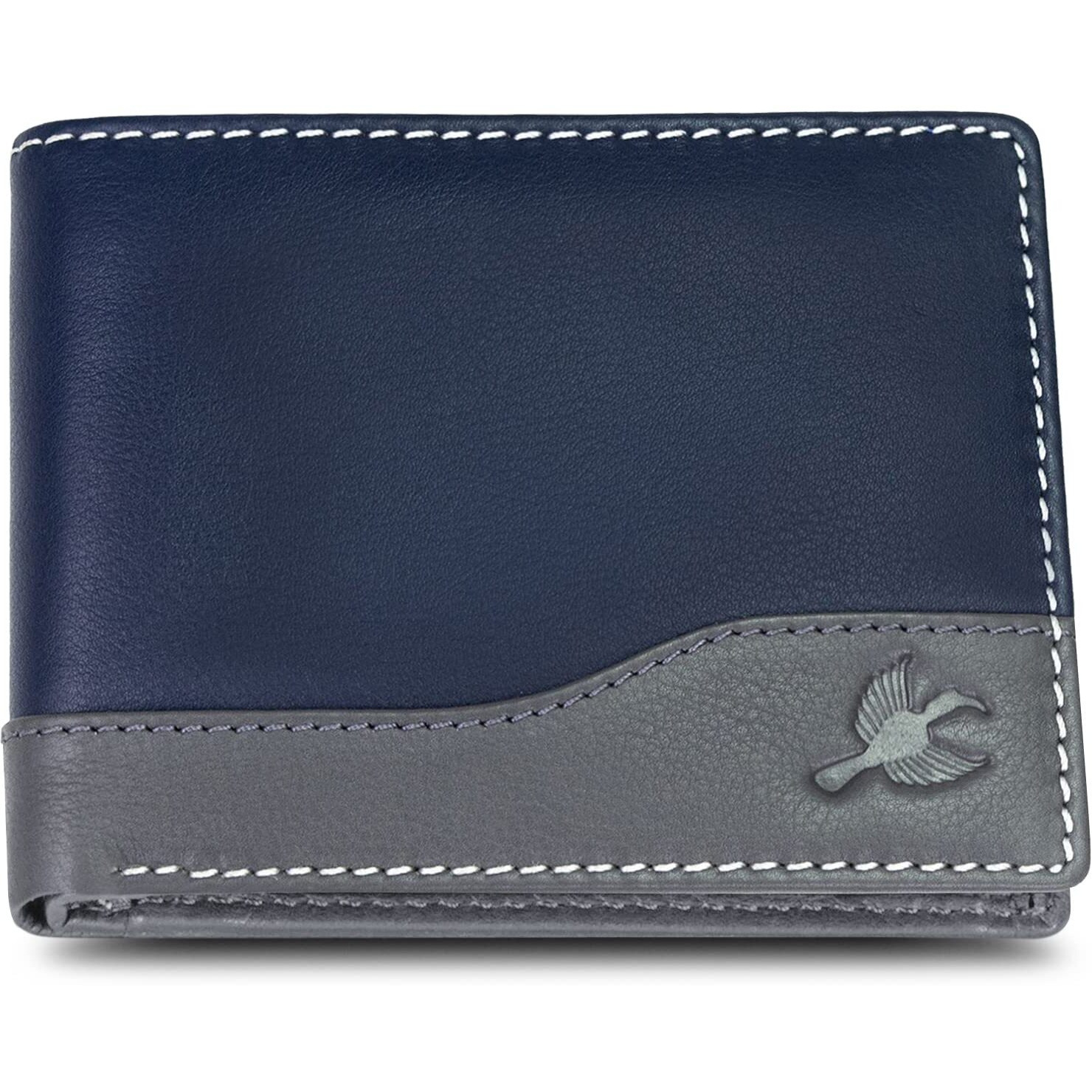 HORNBULL Buttler Navy Wallet for Men | Stylist Mens Wallet wih RFID Blocking | Genuine Leather Gift for Mens