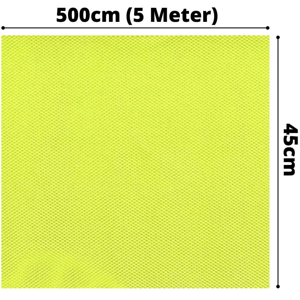 KayJen EVA Anti Slip Shelf Liner Mat/Sheet for Fridge, Bathroom, Kitchen, Drawer (45 cm X 5 m, Light Green), Ethylene Vinyl Acetate