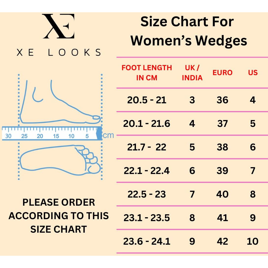 XE Looks Tan Comfortable Doctor Sole Wedges for Women For Women & Girls footwear UK-7